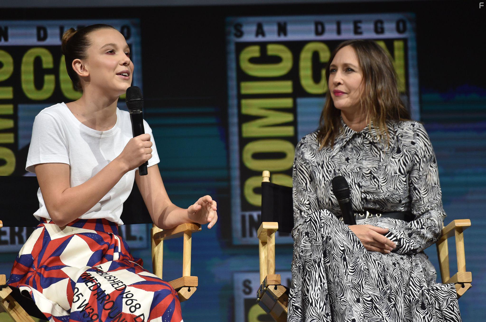 Vera Farmiga and Millie Bobby Brown at an event for Godzilla: King of the Monsters (2019)