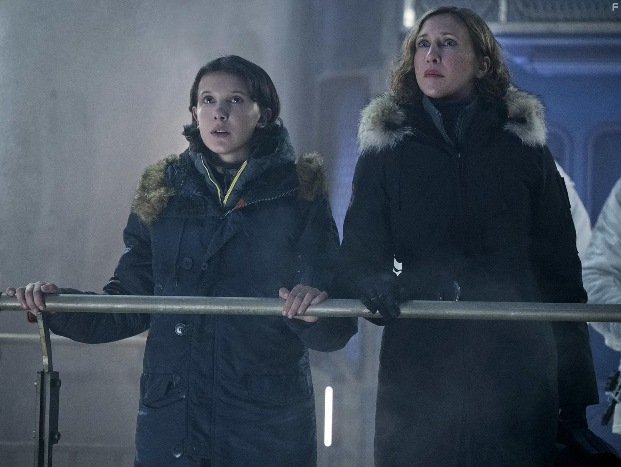 Vera Farmiga and Millie Bobby Brown in Godzilla: King of the Monsters (2019)