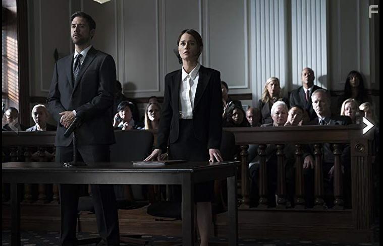 Robin Tunney and Adam Rayner in The Fix (2019)