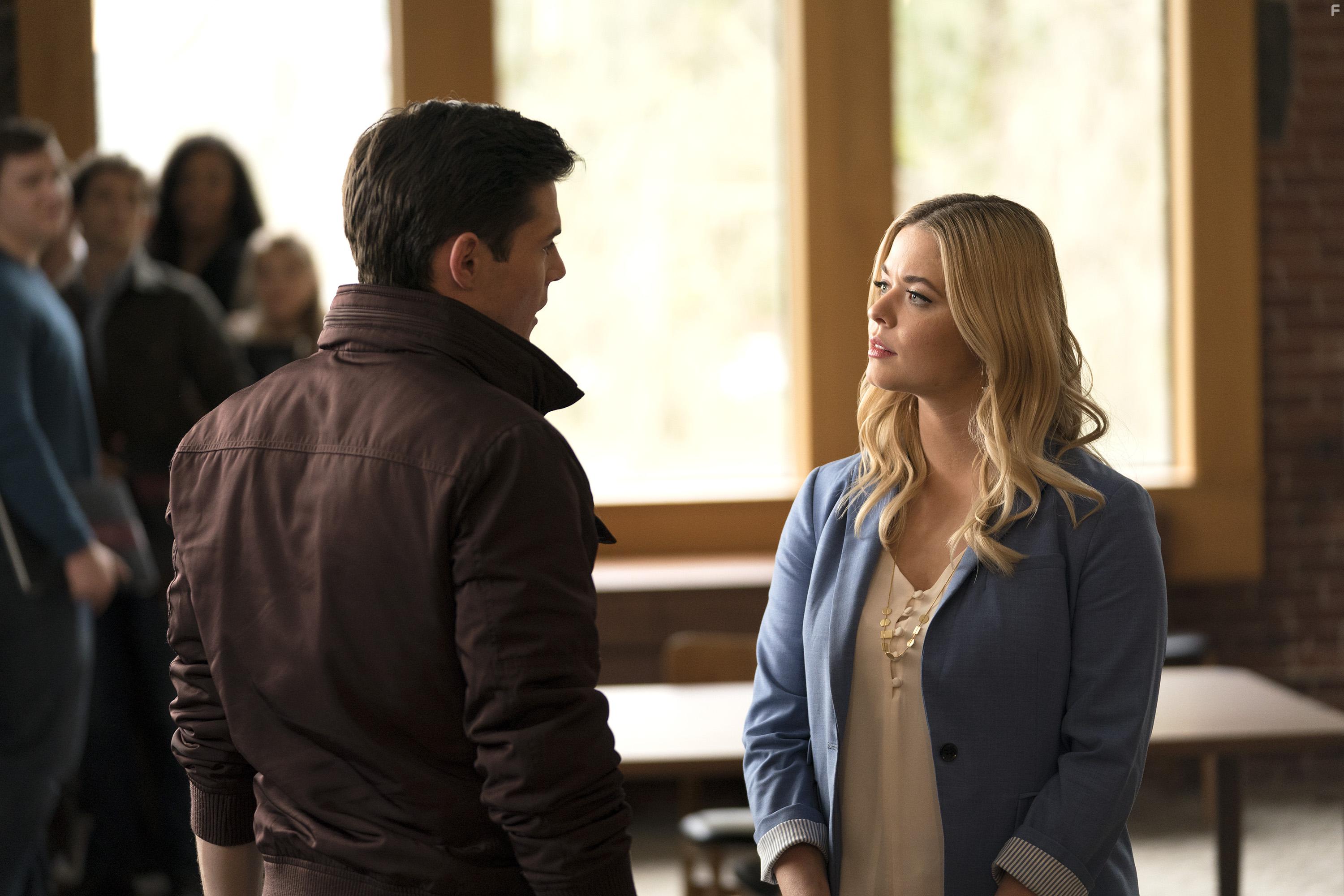 Sasha Pieterse and Chris Mason in Pretty Little Liars: The Perfectionists (2019)