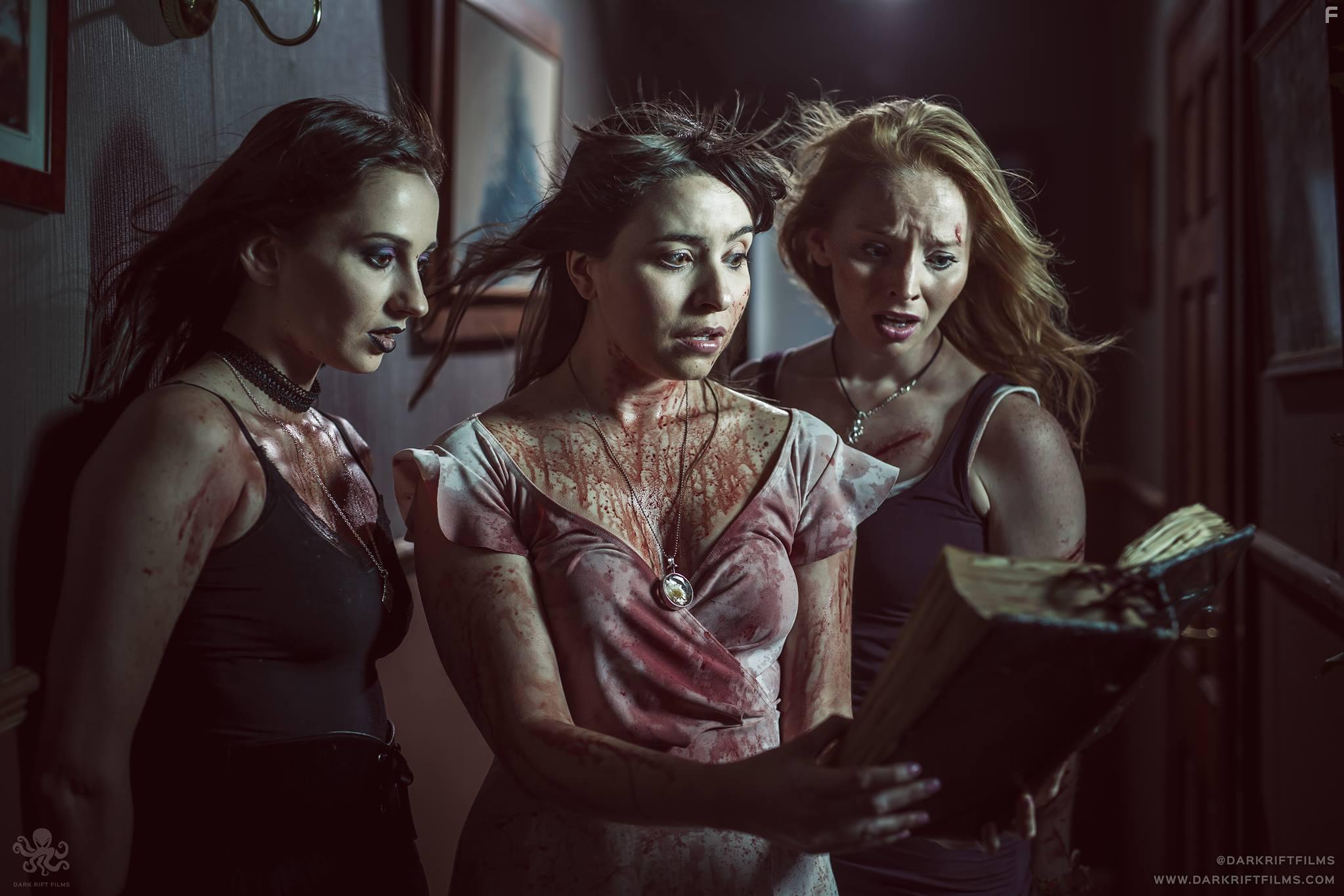 Lyndsey Craine, Michaela Longden, and Lizzie Aaryn-Stanton in Book of Monsters (2018)