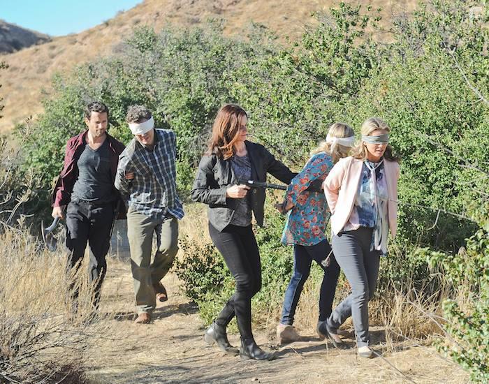 Kelly Packard, Todd Cahoon, Jennifer Taylor, Madison Dirks, and Elise Luthman in Family Vanished (2018)