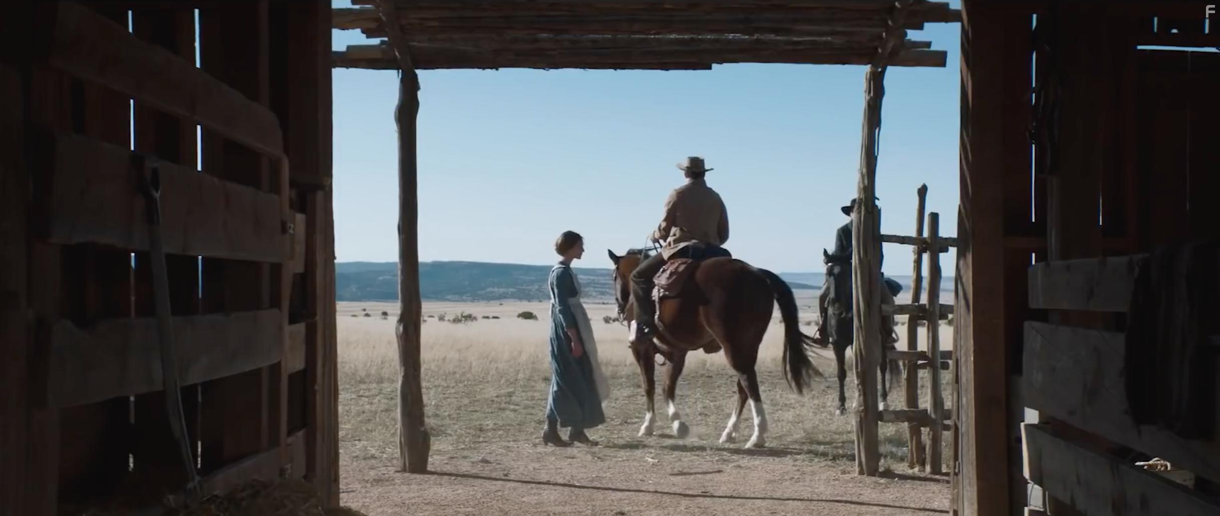 Ashley Zukerman and Caitlin Gerard in The Wind (2018)