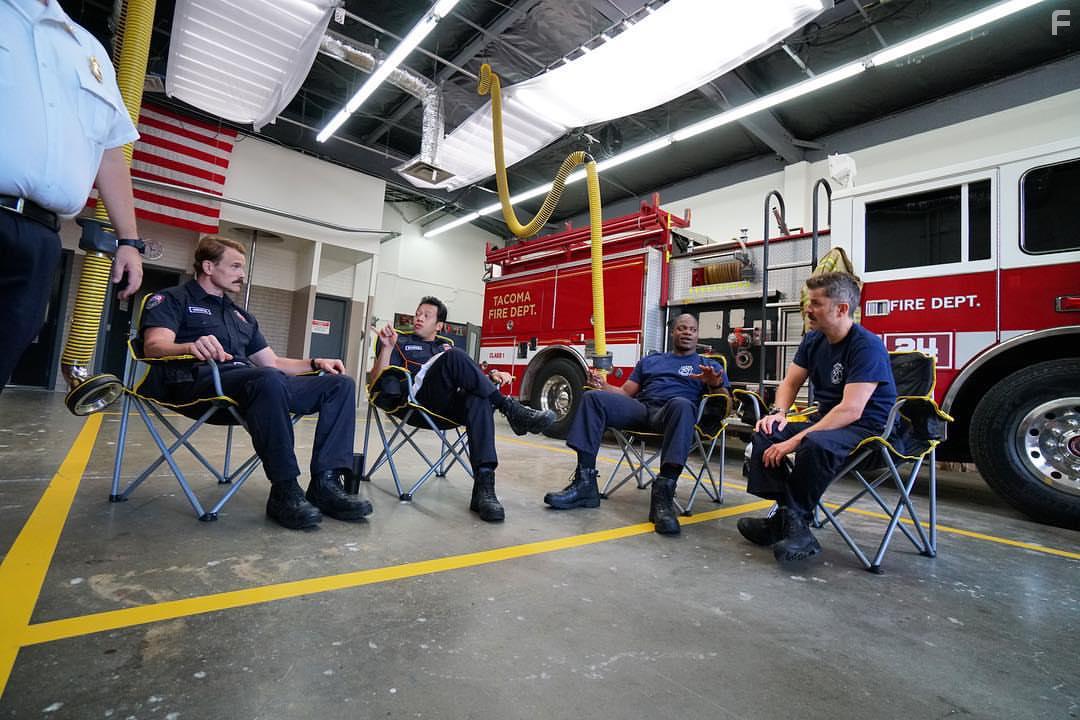Gabriel Hogan, Steve Lemme, Eugene Cordero, and Marcus Henderson in Tacoma FD (2019)