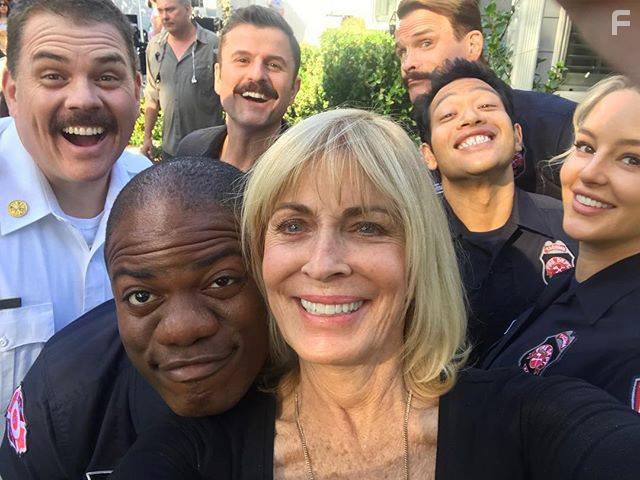 Kevin Heffernan, Gabriel Hogan, Steve Lemme, Eugene Cordero, Marcus Henderson, and Hassie Harrison in Tacoma FD (2019)