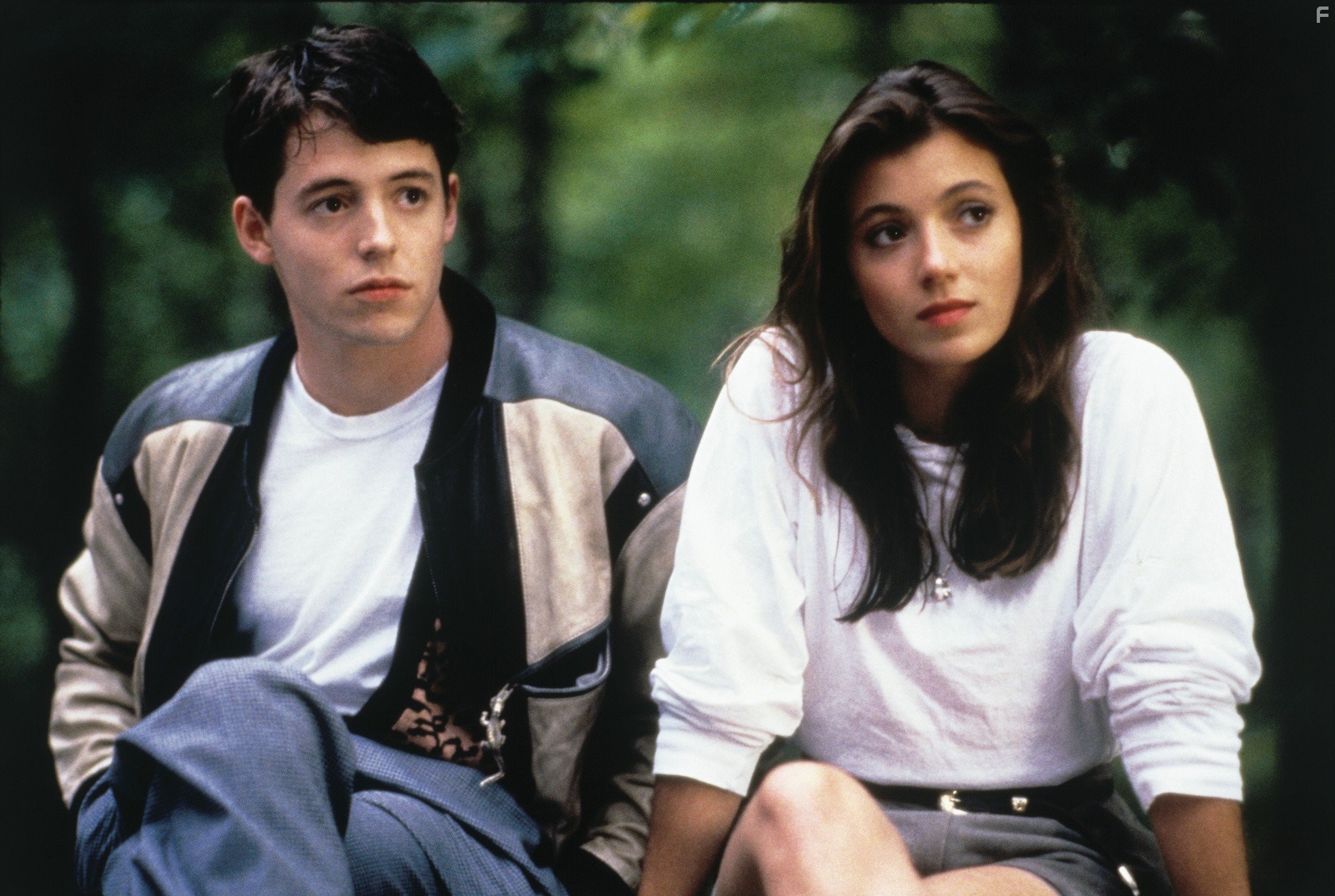 Matthew Broderick and Mia Sara in Выходной день Ферриса Бьюллера (1986)