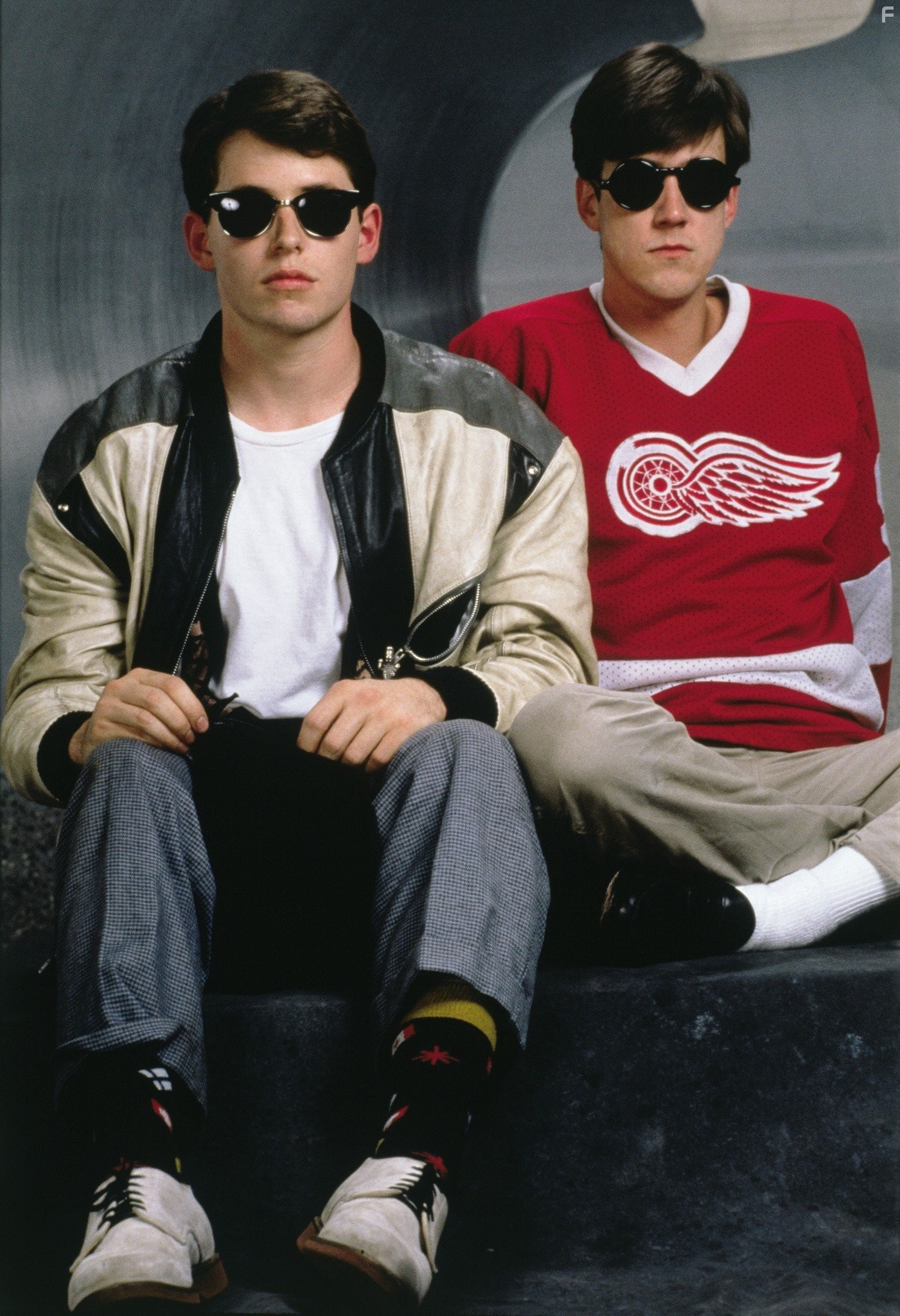 Matthew Broderick and Alan Ruck in Выходной день Ферриса Бьюллера (1986)