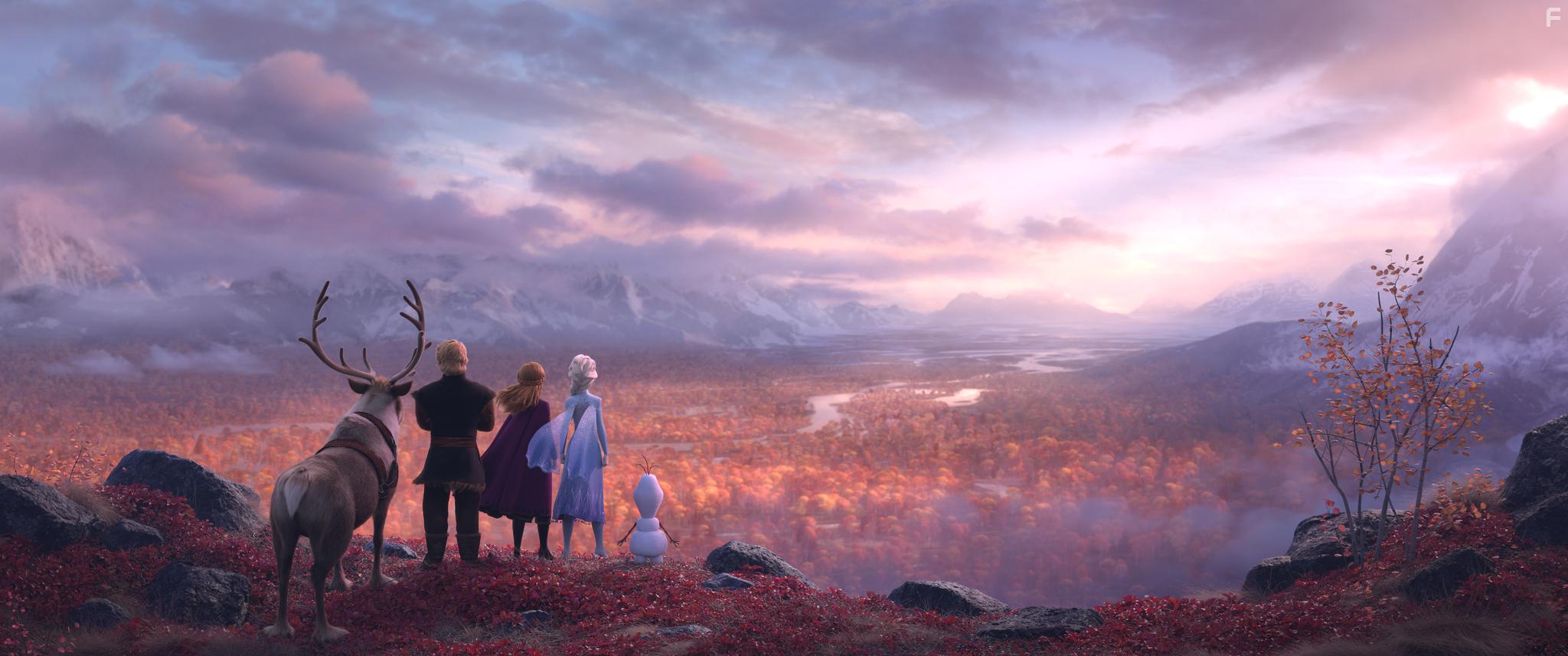Kristen Bell, Idina Menzel, Josh Gad, and Jonathan Groff in Frozen II (2019)