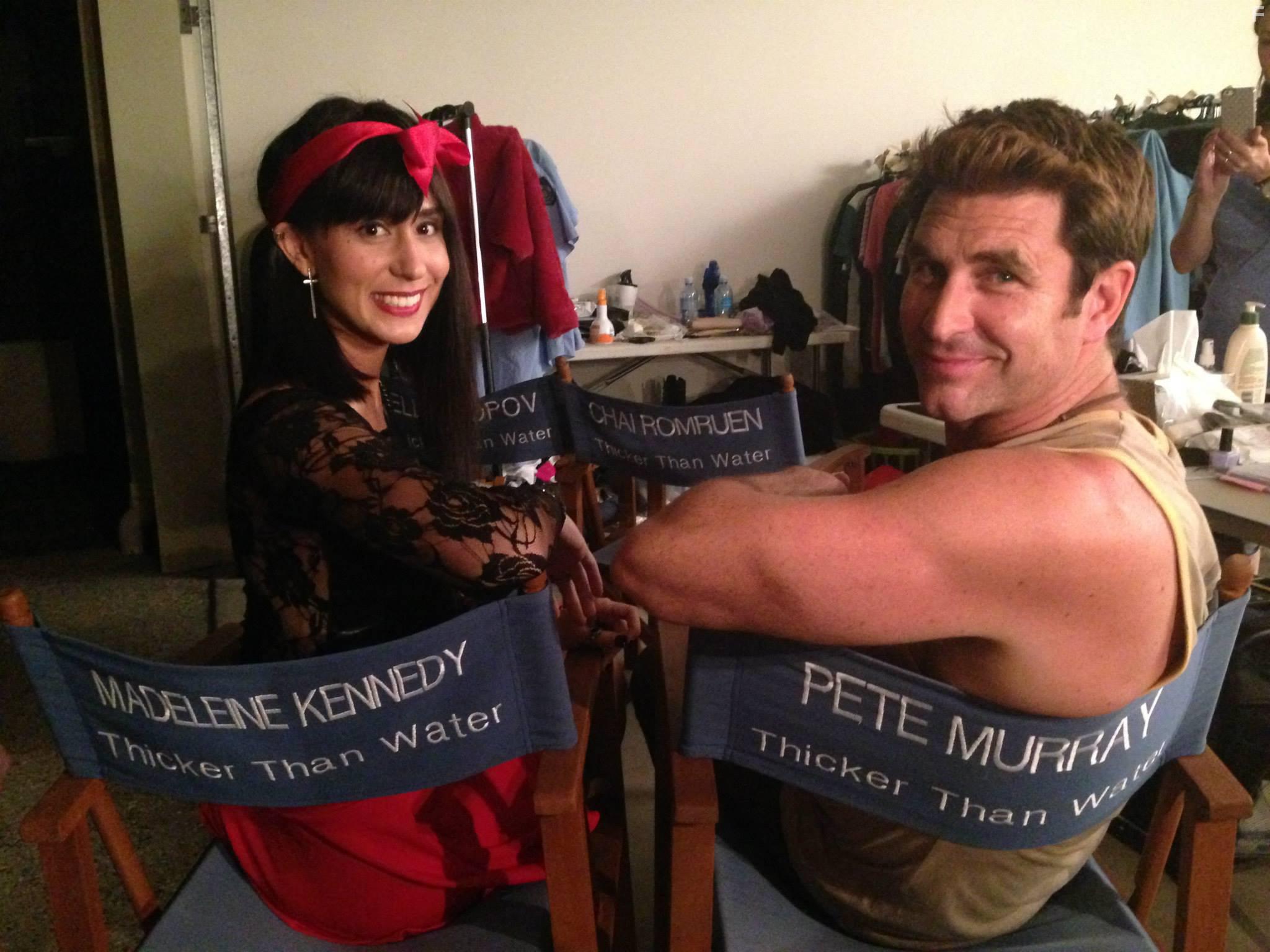 Behind the Scenes of Thicker Than Water, Pete Murray (D) and Madeleine Kennedy (Sam)