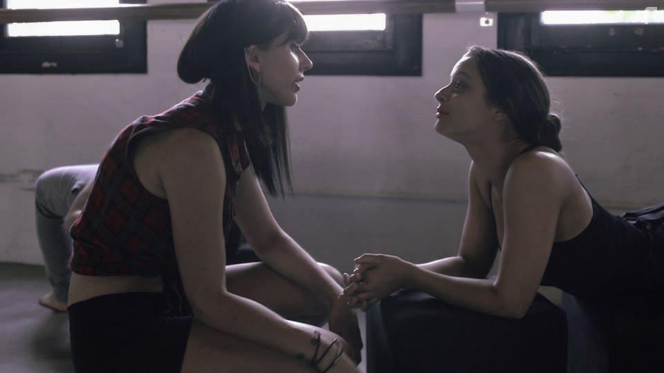 Madeleine Kennedy (Sam) and Ellie Popov (Ludmiller) in Thicker Than Water 2015