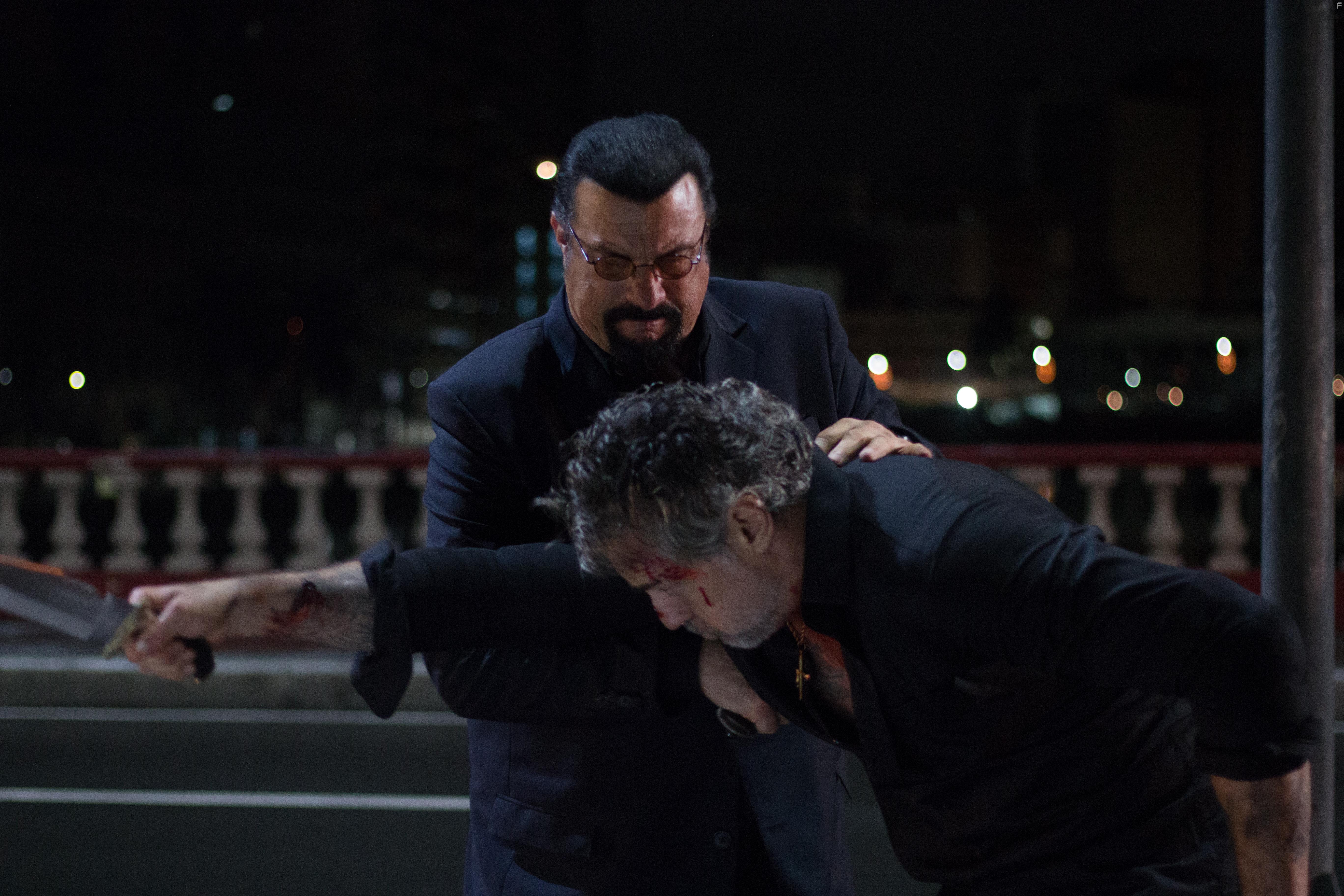 Steven Seagal and Edoardo Costa in General Commander (2019)