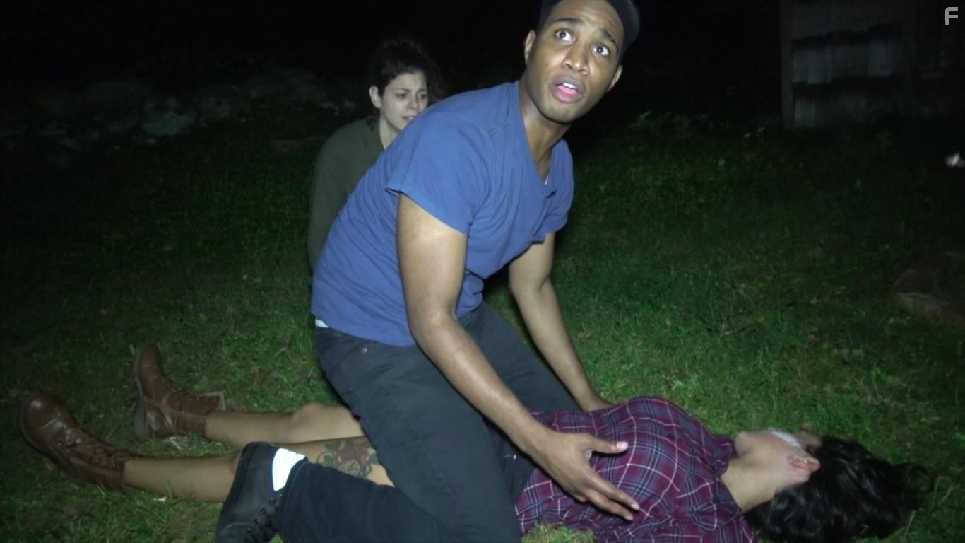 Kerwin Johnson Jr., Angelica Arroliga, and Gabriella Chiulli in Parched (2017)