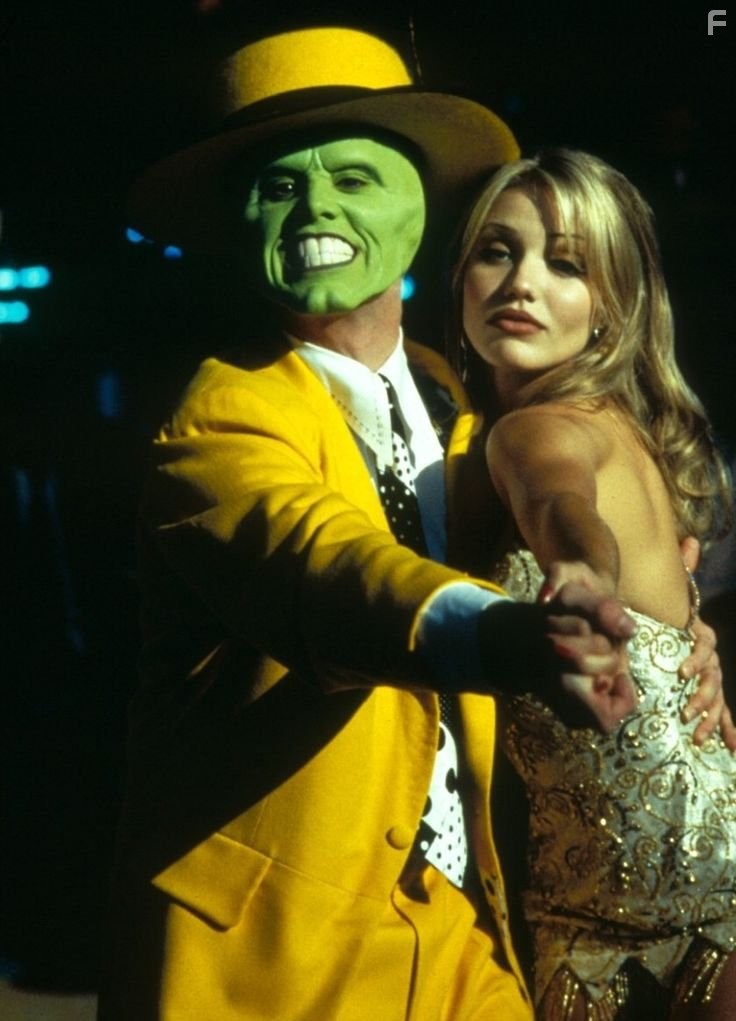 Jim Carrey and Cameron Diaz in Маска (1994)