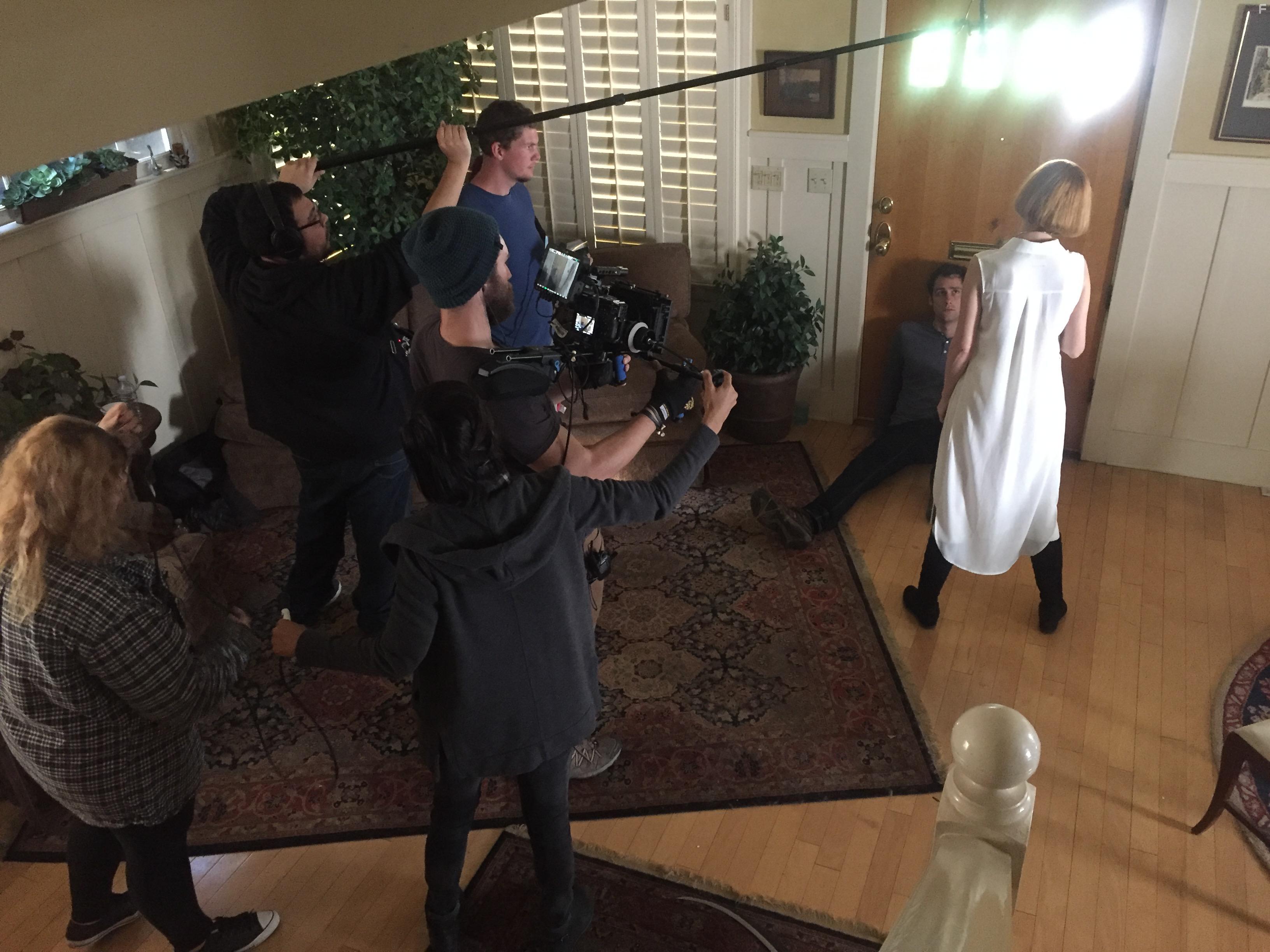 Irena Violette, Dean Satriano, Josh Andersen, and Levin Garbisch in I Shall Never Return (2017)