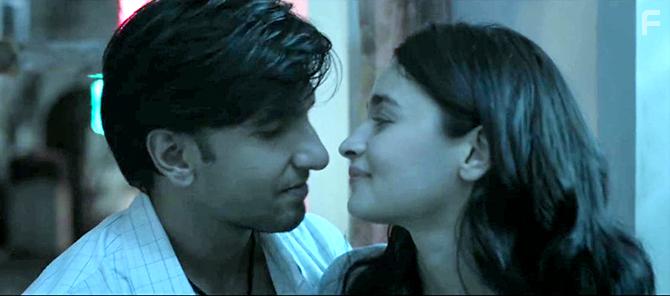 Alia Bhatt and Ranveer Singh in Gully Boy (2019)