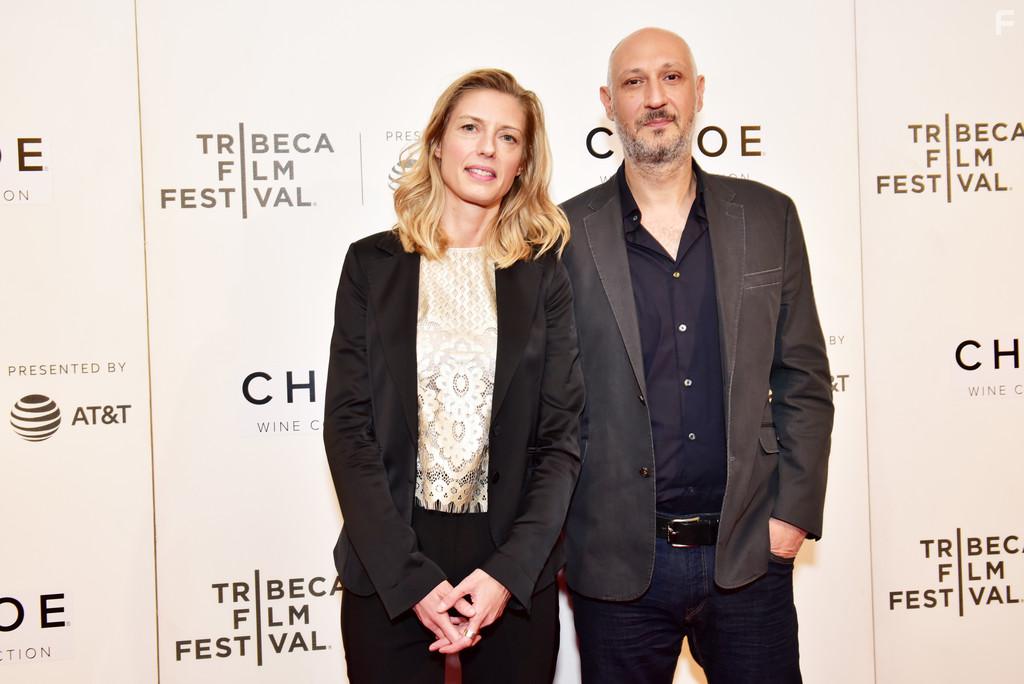 Marios Piperides and Janine Teerling at an event for Smuggling Hendrix (2018)