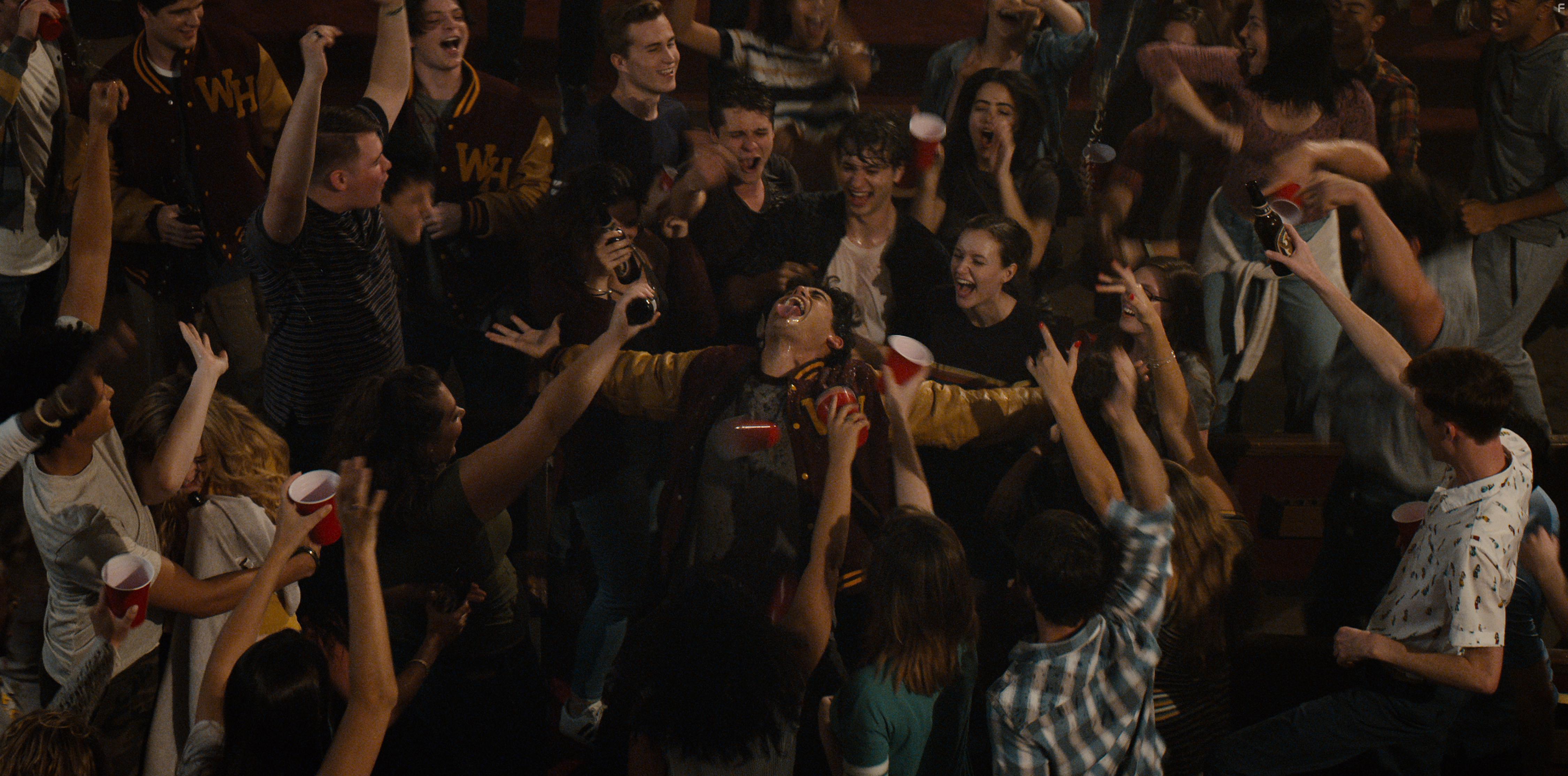 Jack Mulhern, Jos Julin, Toby Wallace, and Olivia Nikkanen in The Society (2019)