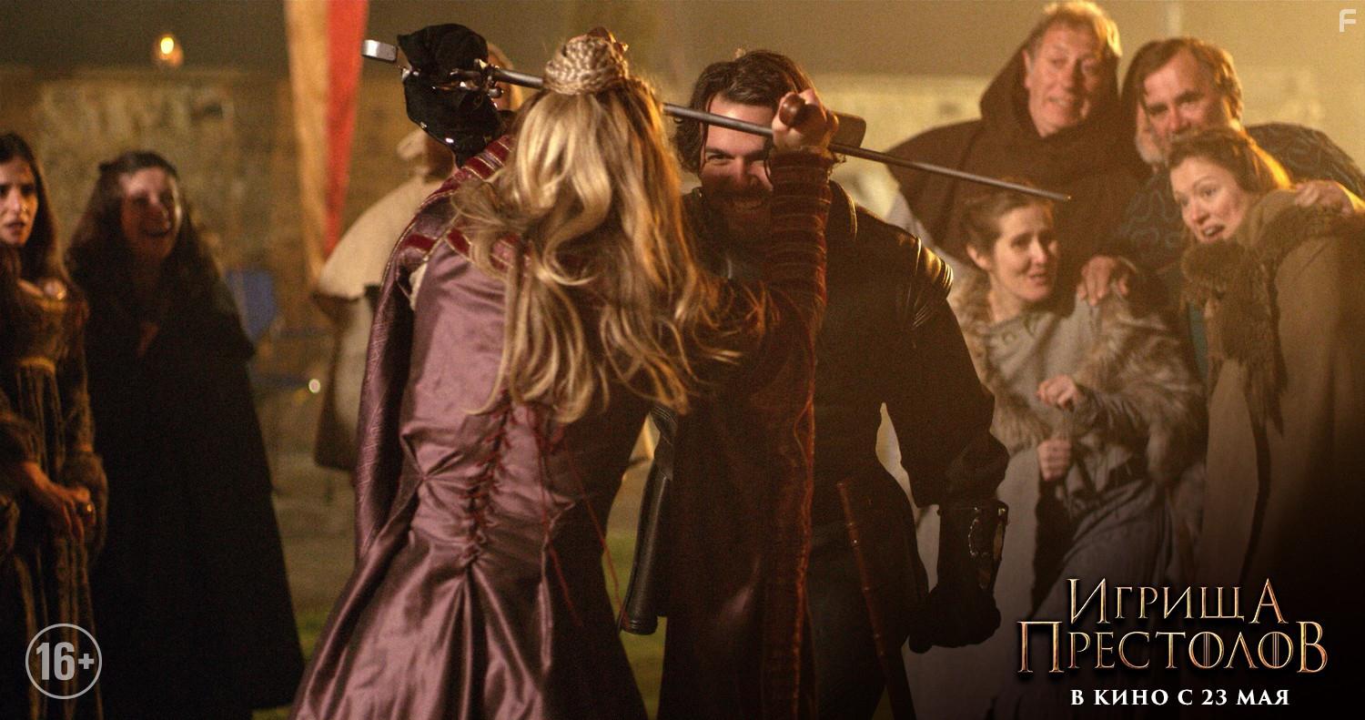 Anna Hutchison and Armando Gutierrez in Purge of Kingdoms: The Unauthorized Game of Thrones Parody (2019)