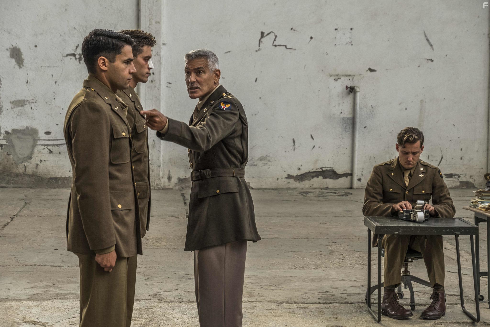 George Clooney, Christopher Abbott, Pico Alexander, and Lewis Pullman in Catch-22 (2019)