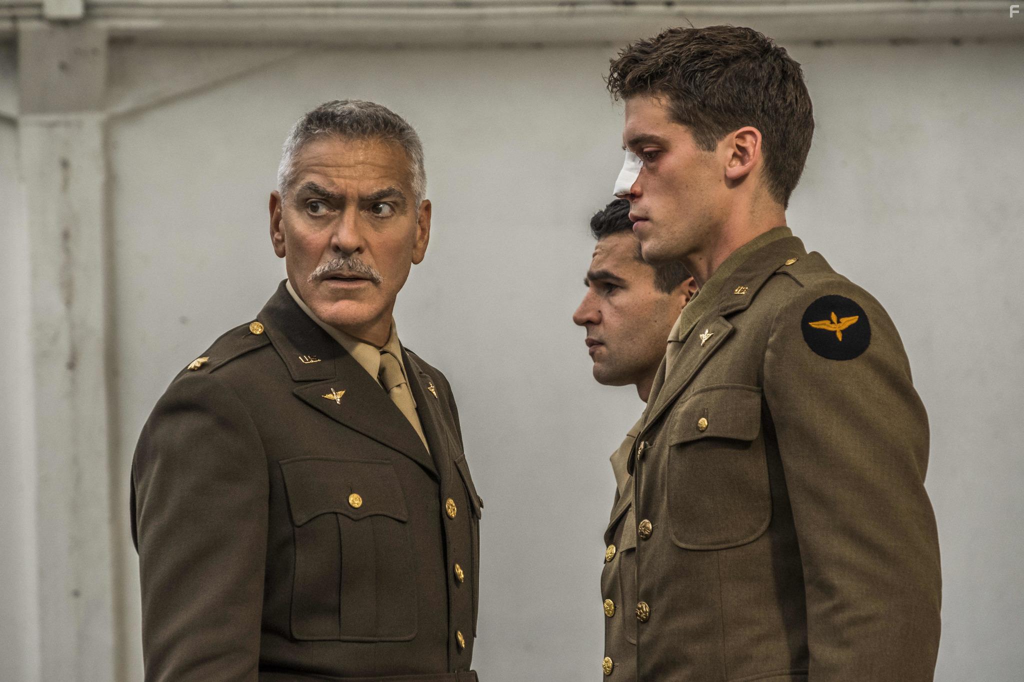 George Clooney, Christopher Abbott, and Pico Alexander in Catch-22 (2019)