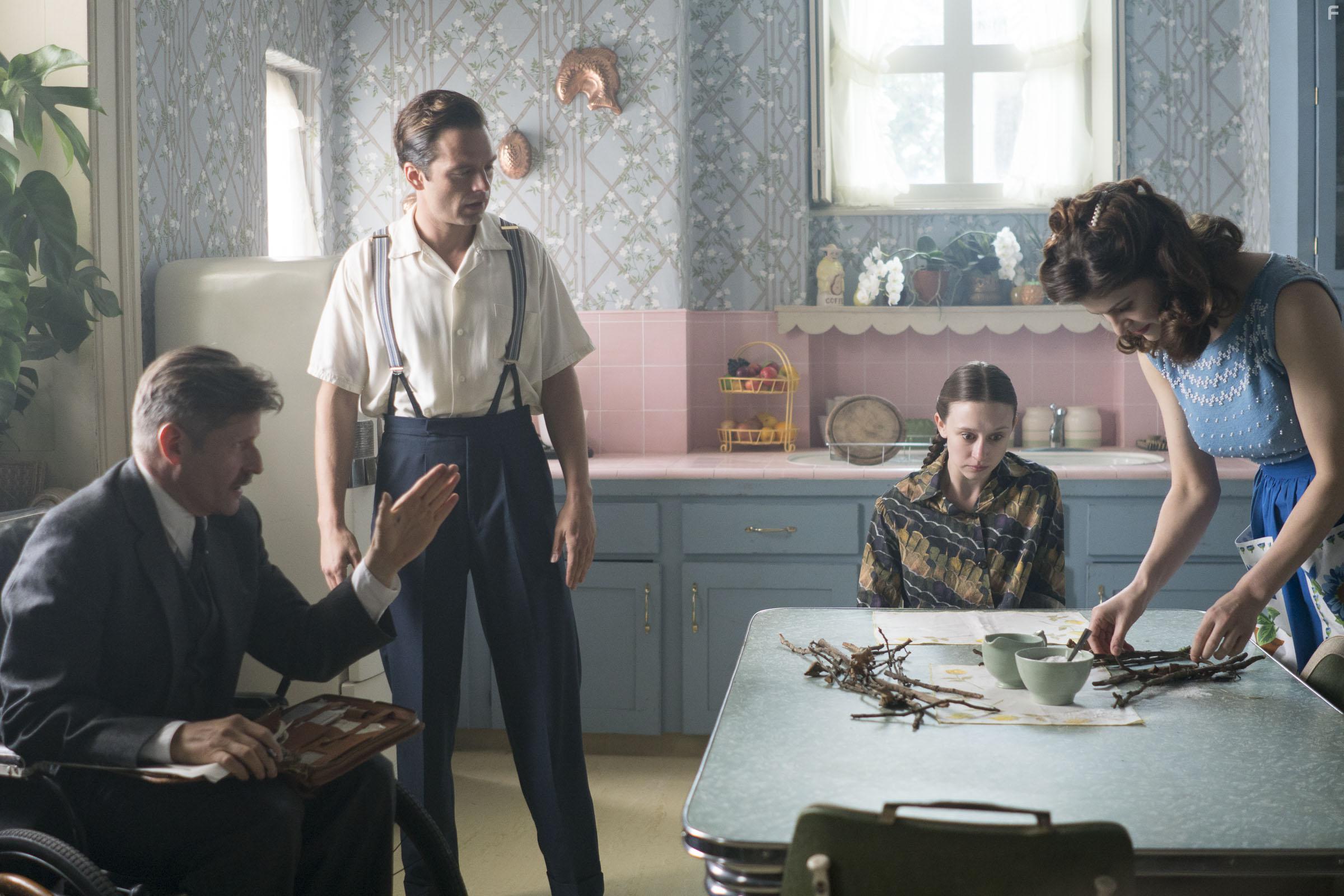 Crispin Glover, Alexandra Daddario, Sebastian Stan, and Taissa Farmiga in We Have Always Lived in the Castle (2018)