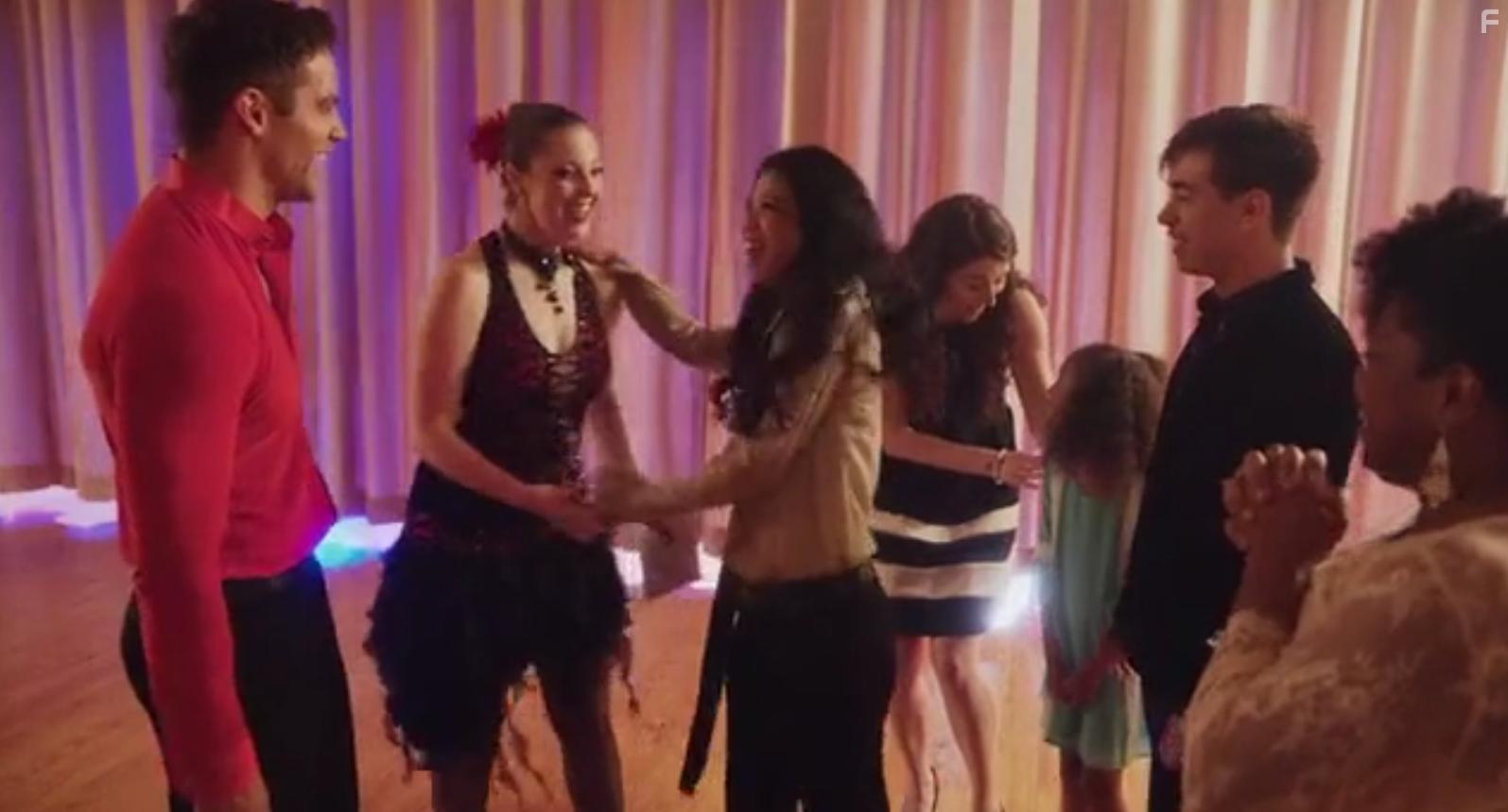 Brant Daugherty, Lexi Giovagnoli, Tomoko Karina, Sarah Blades, Arischa Conner, Alejandro Razo, and London Wright in Another Tango (2018)