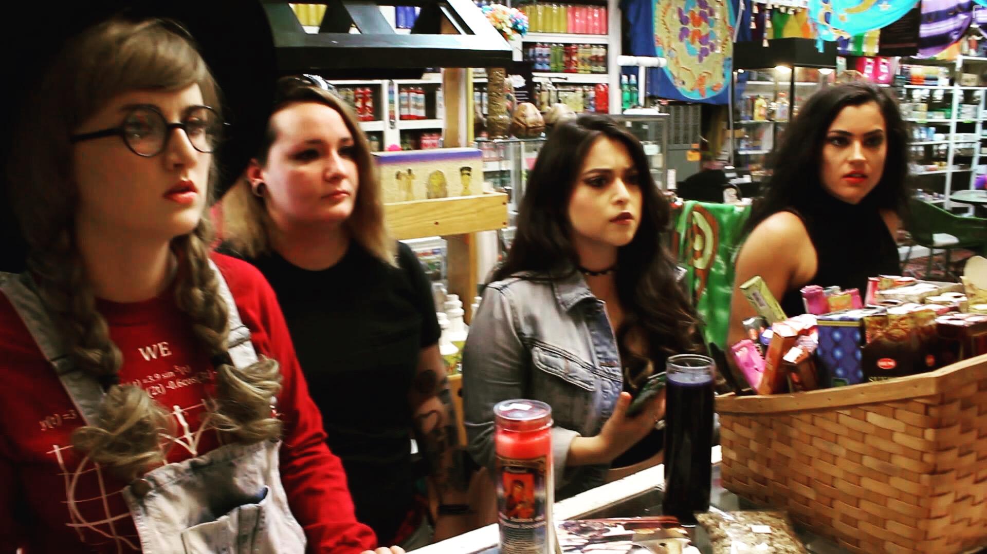 Ashley Lopez Delagarza, Michelle Banks, Maggie Stubbins, and Andrea Guzman in Muerte: Tales of Horror (2018)