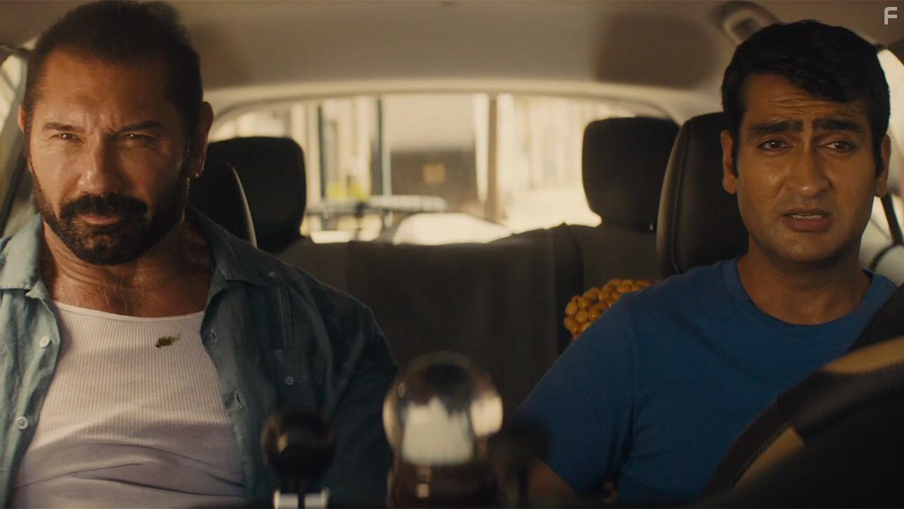 Dave Bautista and Kumail Nanjiani in Stuber (2019)