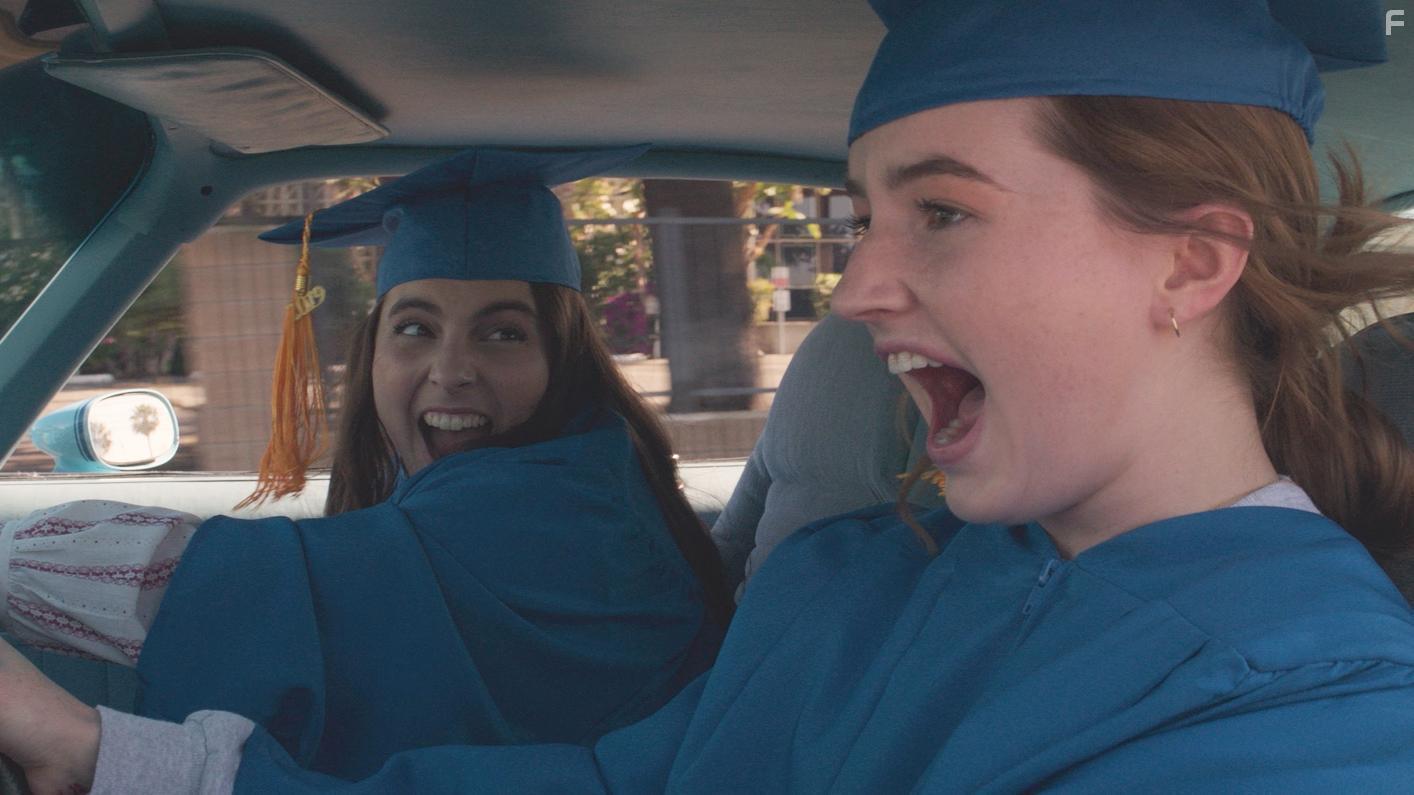 Beanie Feldstein and Kaitlyn Dever in Booksmart (2019)