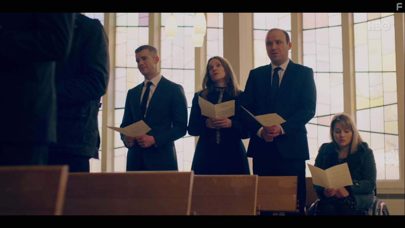 Jessica Hynes, Russell Tovey, Rory Kinnear, and Ruth Madeley in Years and Years (2019)