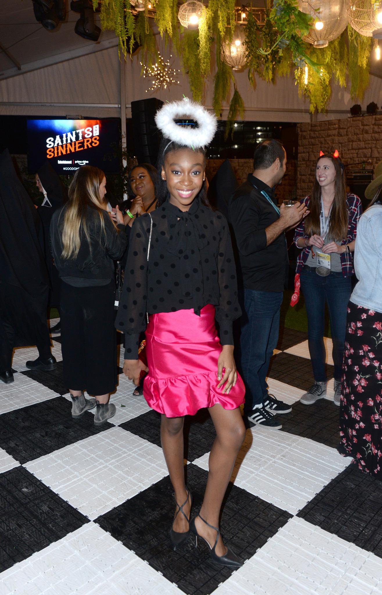 Shahadi Wright Joseph at an event for Good Omens (2019)
