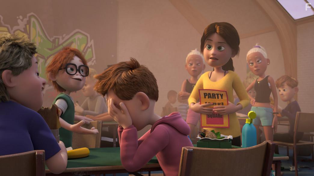 Anders Matthesen, Emma Sehested Heg, and Alfred Bjerre Larsen in Ternet ninja (2018)