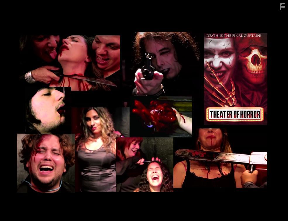 Margaret Scura, Caridad Rivera, Cayrem Landt, Victor Gaspar, Barbara Bush, Angie Hansen, Carl J Grasso, Yelitza Galan, and Matt Bruzzio in Theater of Horror (2018)