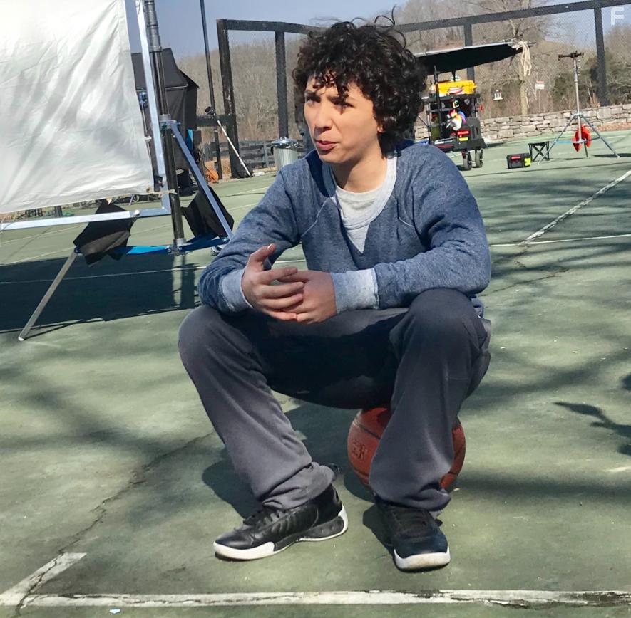 Gunnar Sizemore on the set of "Distinction"