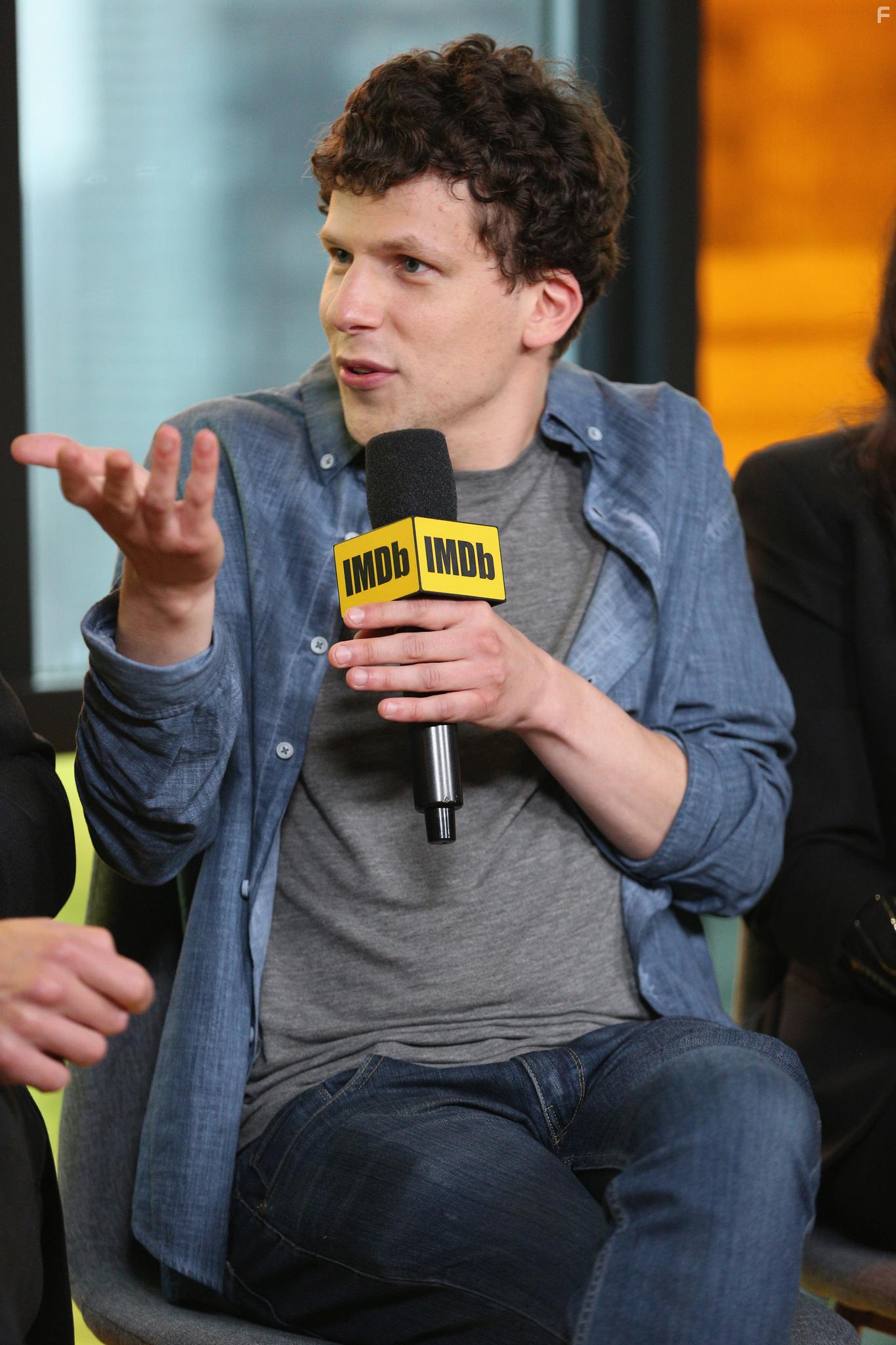 Jesse Eisenberg at an event for The Hummingbird Project (2018)