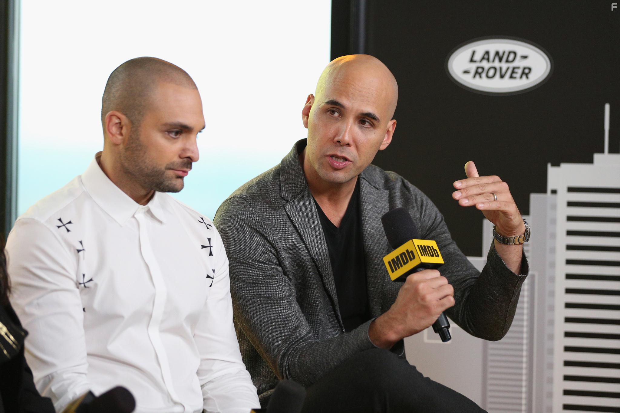 Kim Nguyen and Michael Mando at an event for The Hummingbird Project (2018)