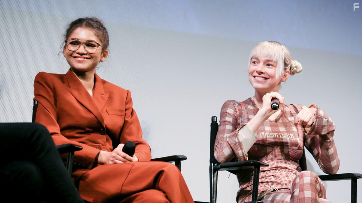 Zendaya and Hunter Schafer at an event for Euphoria (2019)