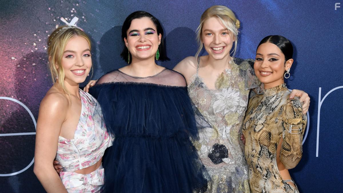Sydney Sweeney, Alexa Demie, Barbie Ferreira, and Hunter Schafer at an event for Euphoria (2019)