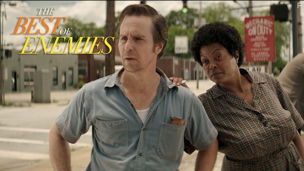 Sam Rockwell and Taraji P. Henson in The Best of Enemies (2019)