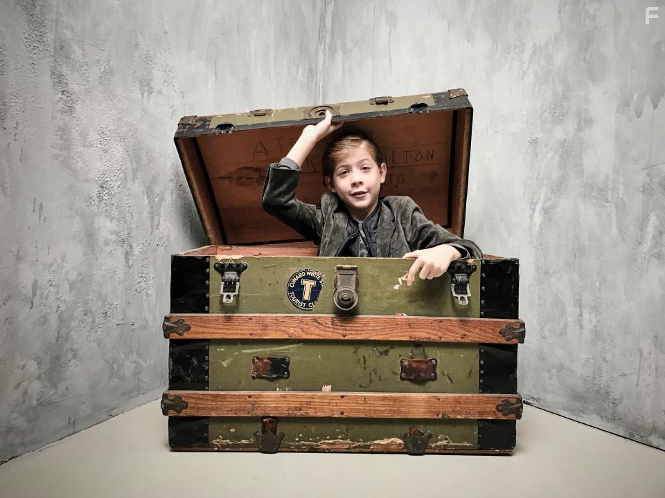 Jacob Tremblay at an event for Burn Your Maps (2016)