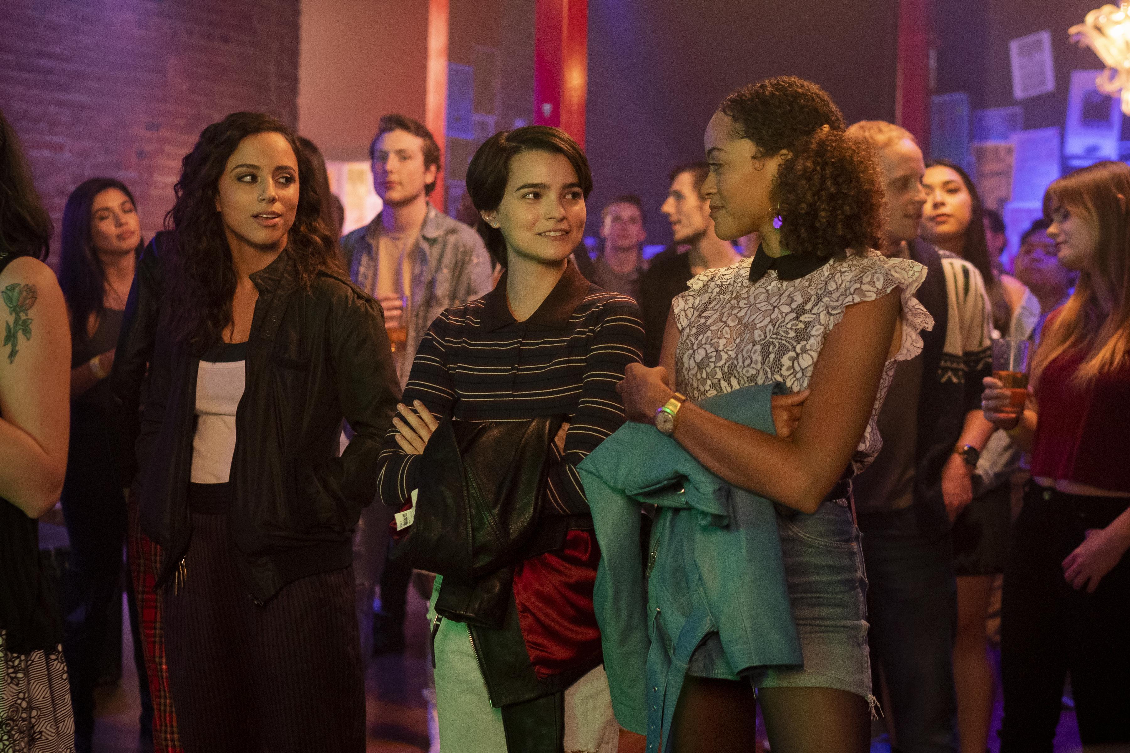 Kiana Madeira, Brianna Hildebrand, and Quintessa Swindell in Trinkets (2019)