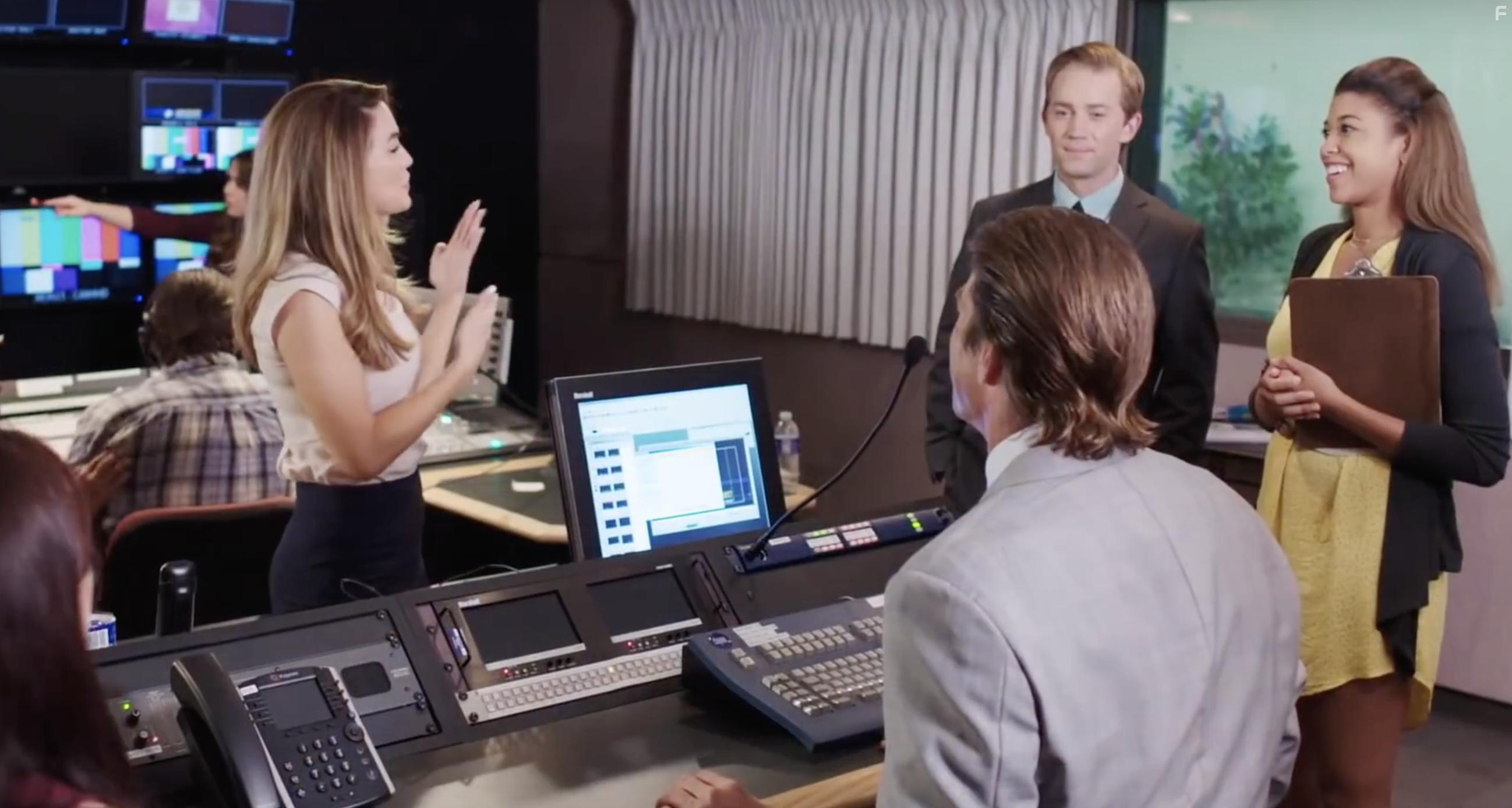 Jason Dolley, Chrishell Hartley, and Naaji Kenn in Staged Killer (2019)