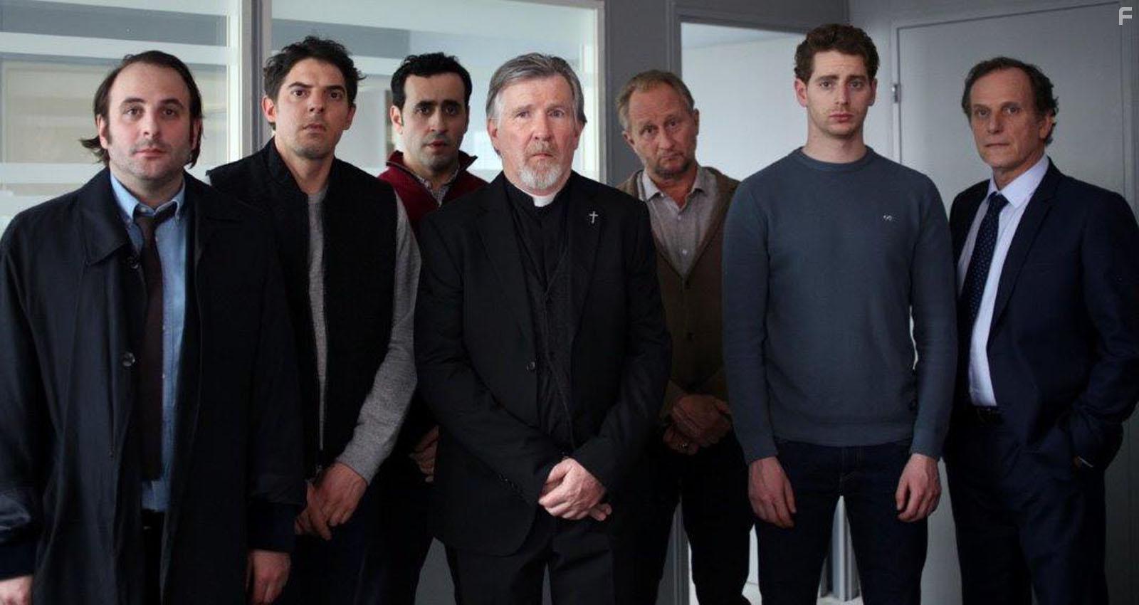 Charles Berling, Benot Poelvoorde, Jonathan Cohen, Damien Bonnard, and Pablo Pauly in Blanche comme neige (2019)