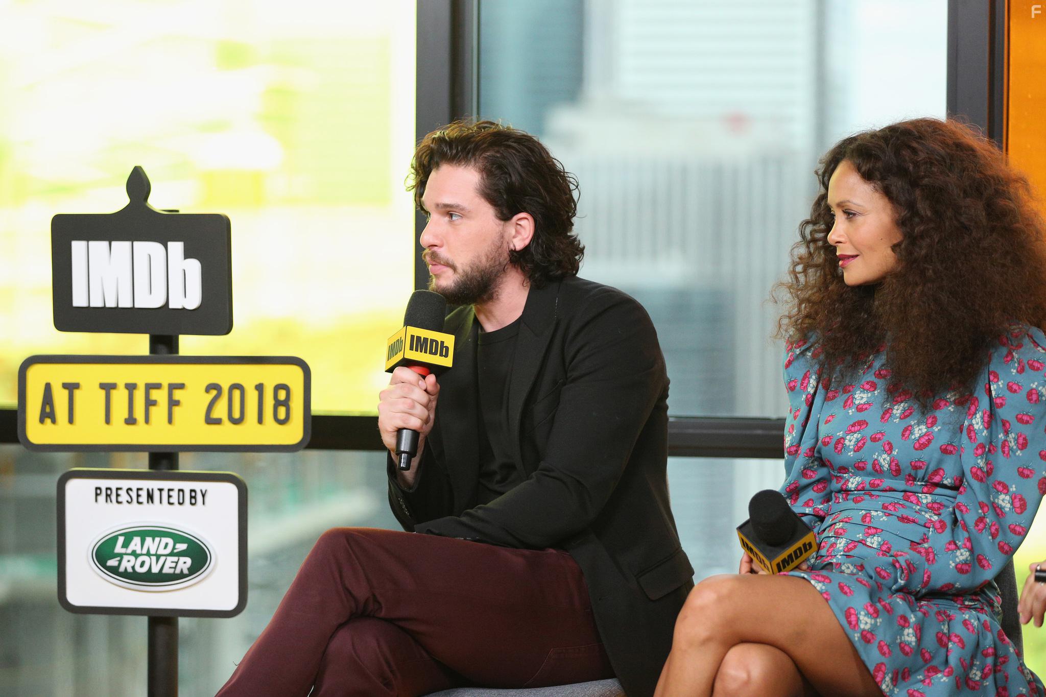 Thandie Newton and Kit Harington at an event for The Death and Life of John F. Donovan (2018)