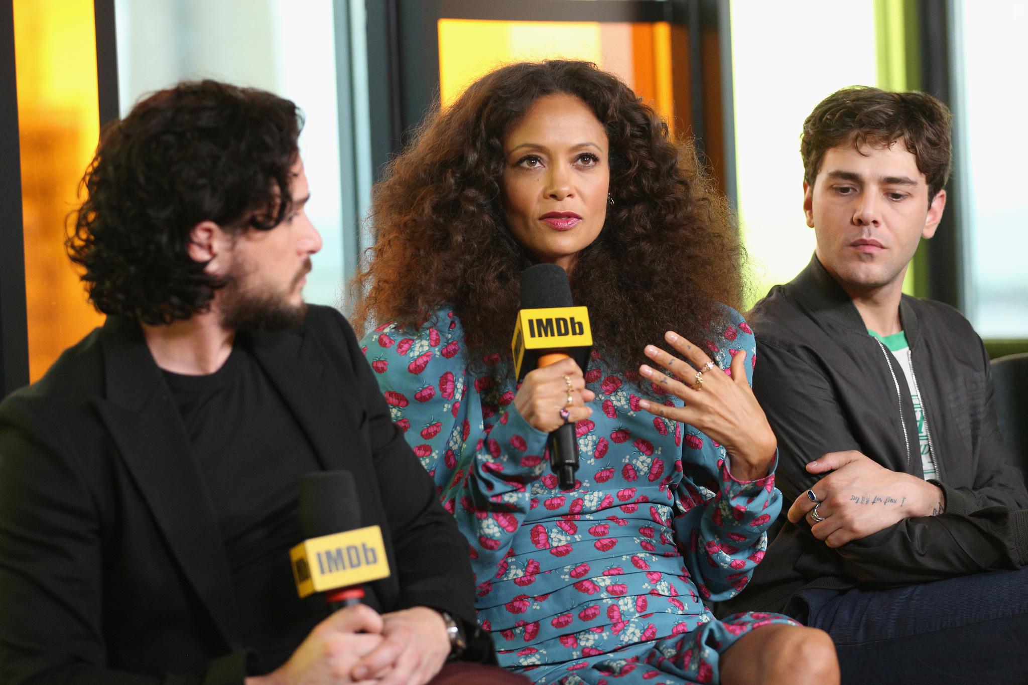 Xavier Dolan, Thandie Newton, and Kit Harington at an event for The Death and Life of John F. Donovan (2018)