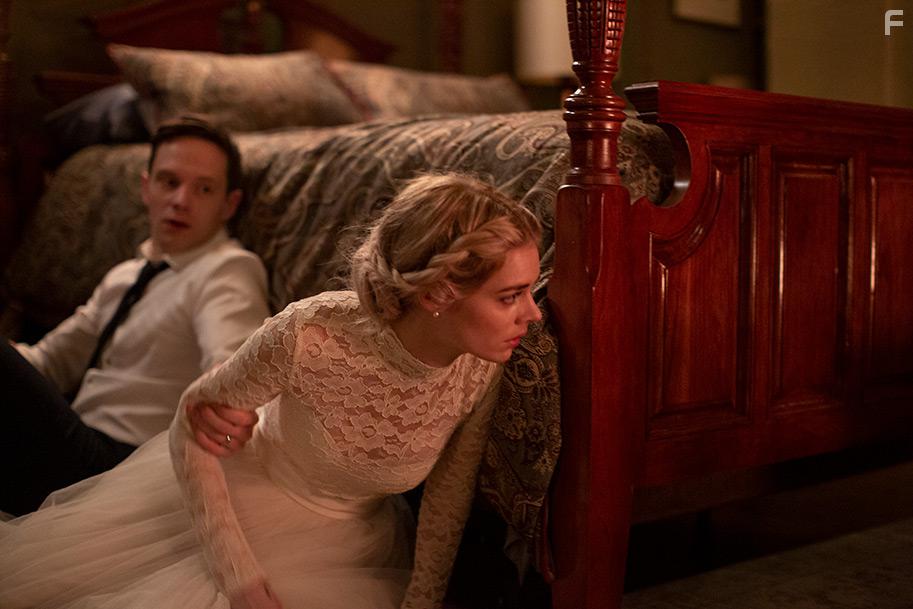 Mark O'Brien and Samara Weaving in Ready or Not (2019)