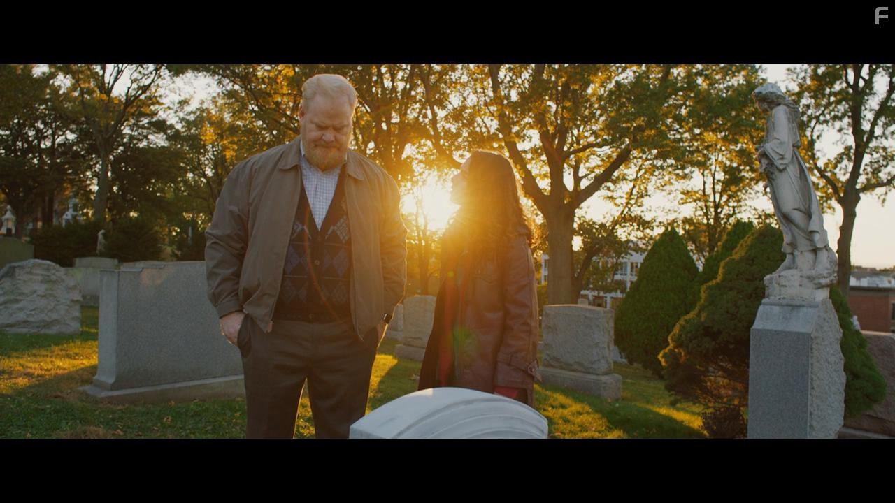 Jim Gaffigan and Olivia Thirlby in Above the Shadows (2019)