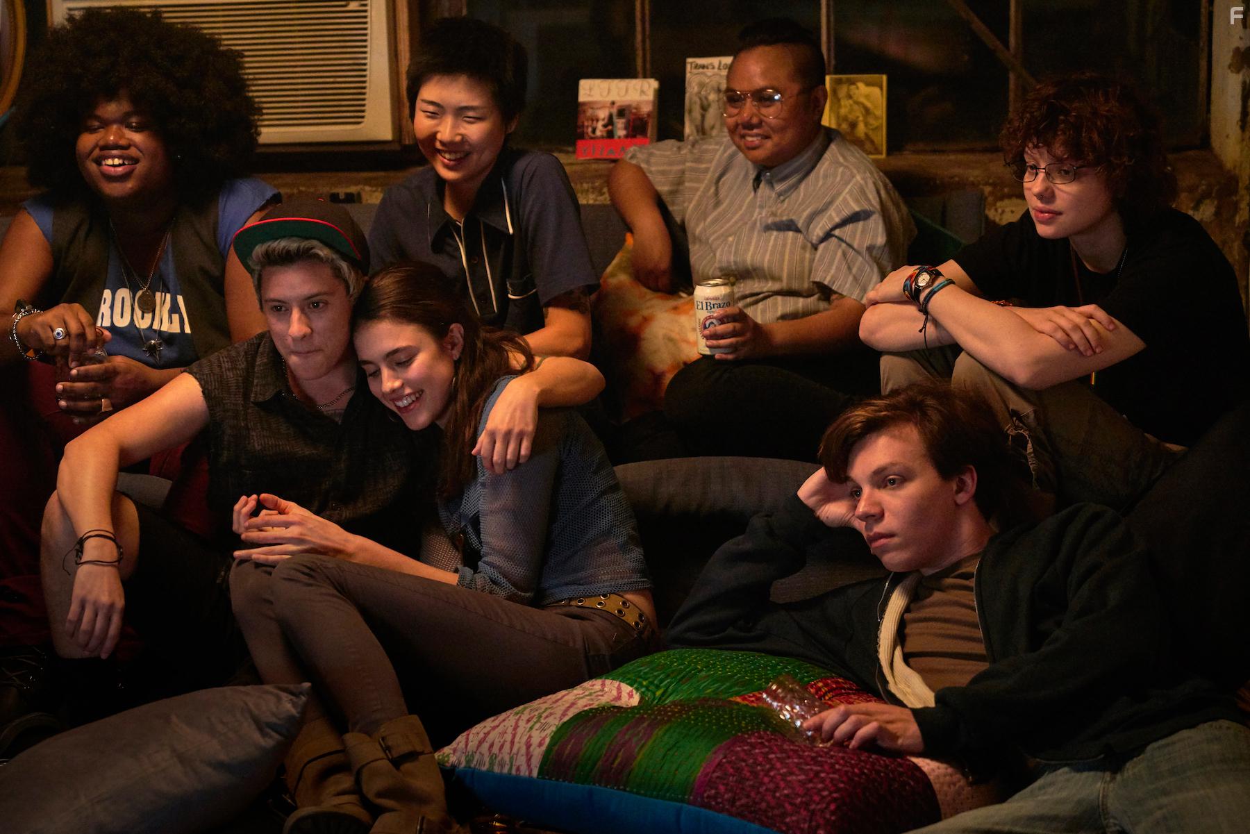Nicholas Alexander, Chlo Levine, Paige Gilbert, Margaret Qualley, Maxton Miles Baeza, May Hong, and Jari Jones in Adam (2019)