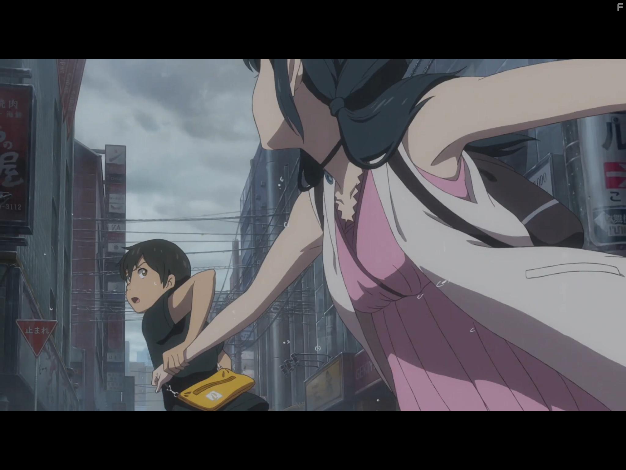 Nana Mori and Kotaro Daigo in Weathering With You (2019)