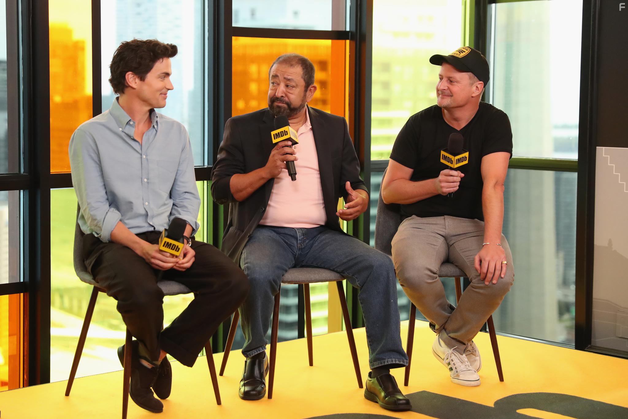 Matt Bomer, Alejandro Patio, and John Butler at an event for Papi Chulo (2018)